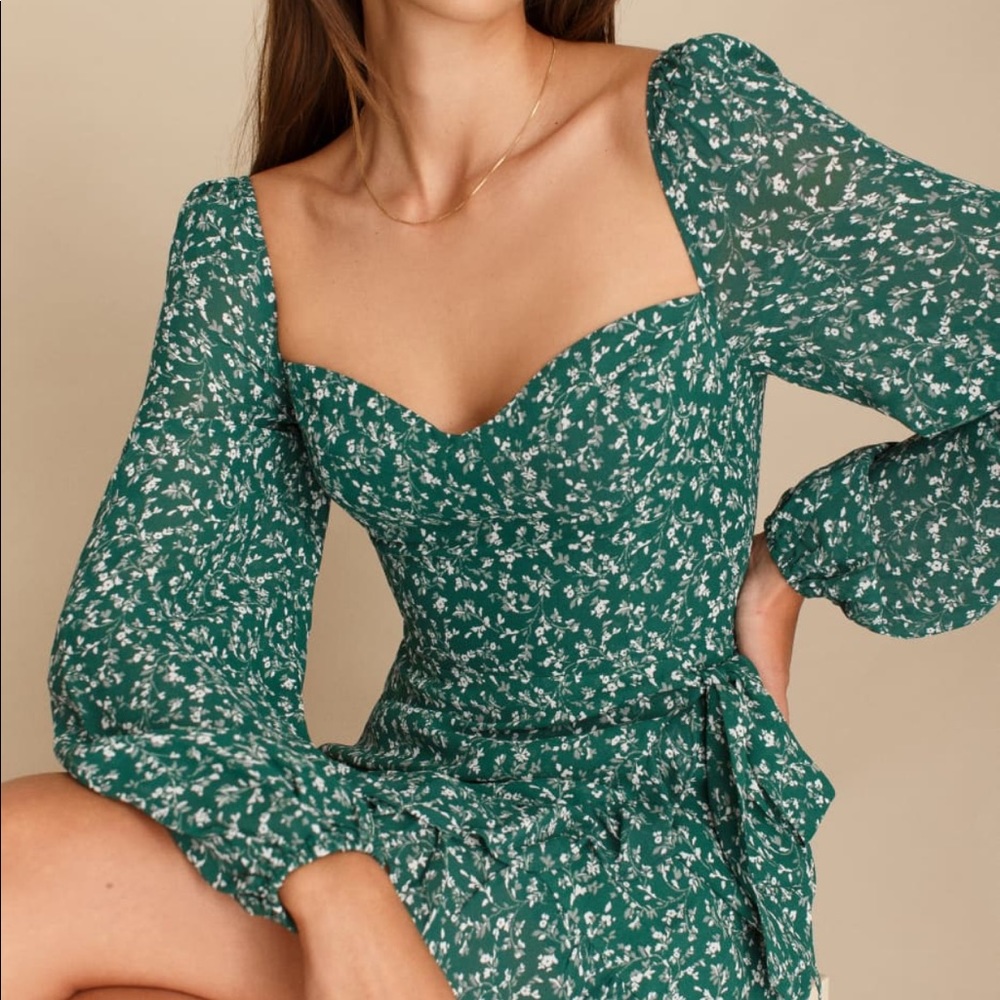Adorable Reformation Cammi Dress Parsley